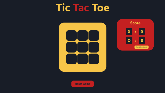 Tic Tac Toe React Game Desktop